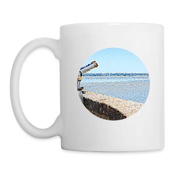 Distant ocean view - Mug - white - Left