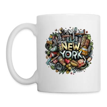 New York City Graffiti NYC Manhattan - Mug - white - Left