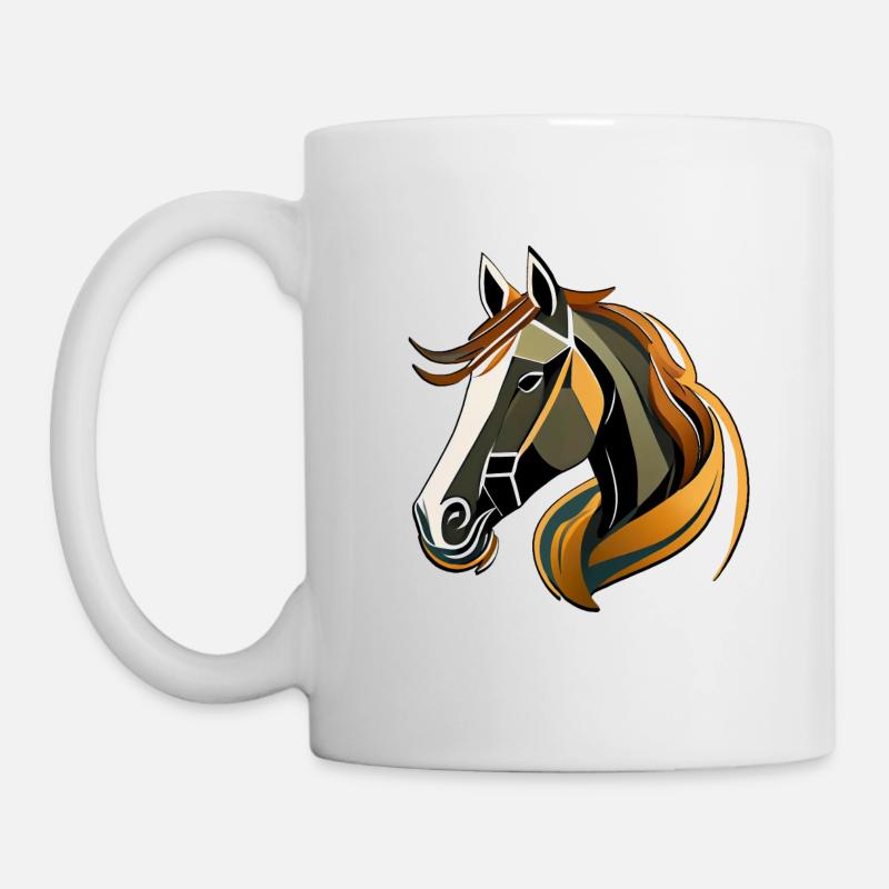 Pferd - Tasse - Weiß