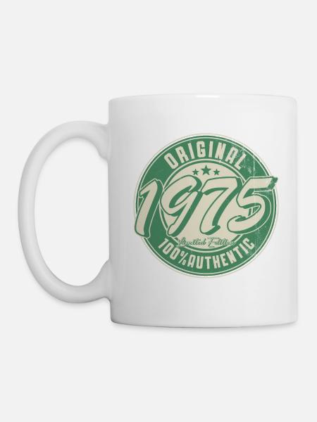 Original 1975 Vintage Jahrgang Geburtstag Geschenk - Tasse - Weiß