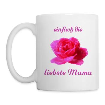liebste Mama Muttertag - Tasse - Weiß - Links