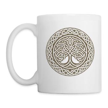 Yggdrasil Lebensbaum Walhalla Wikinger - Tasse - Weiß - Links