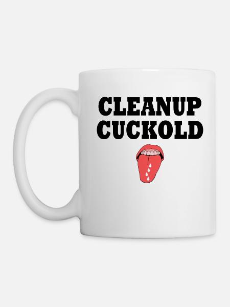 cleanup cuckold - Tasse - Weiß