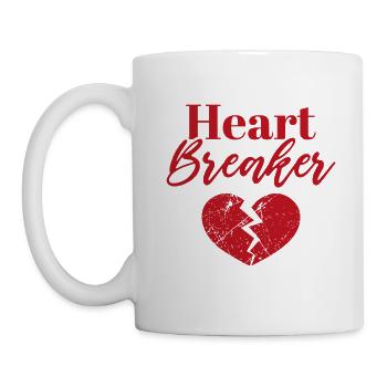Herzensbrecher - Tasse - Weiß - Links