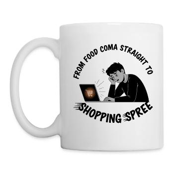 Black Friday Shopping Spree - Mug - white - Left