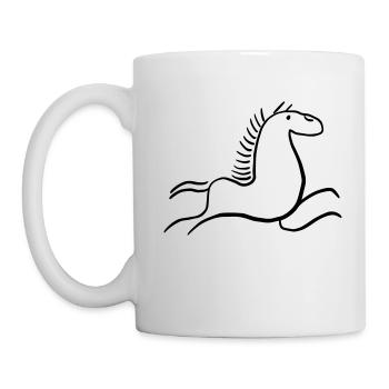 Wild Gaul as cave painting in the Stone Age - Mug - white - Left