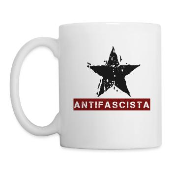 ANTIFASCISTA ANTIFA FCKNZS - Tasse - Weiß - Links