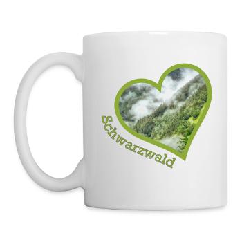 schwarzwald - Tasse - Weiß - Links