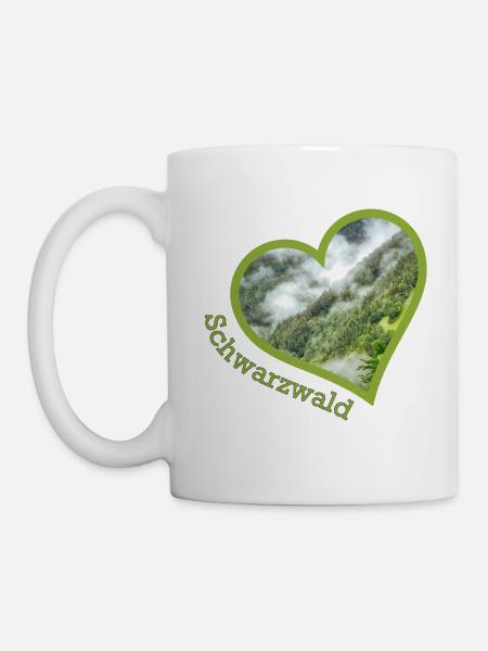 schwarzwald - Tasse - Weiß
