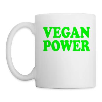 Vegan power - Mug - white - Left