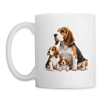 Beagle Family - Mug - white - Left