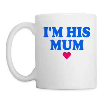 im his mom - Mug blanc - blanc - Gauche