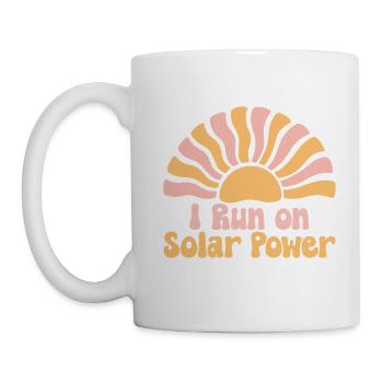 I run on Solar Power - Mug - white - Left