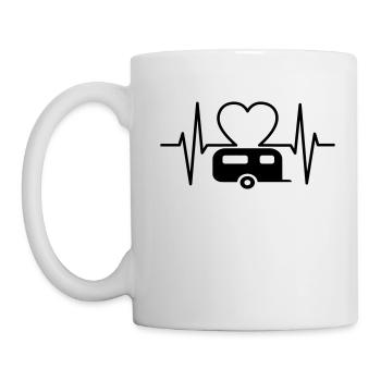 I love camping - Mug - white - Left