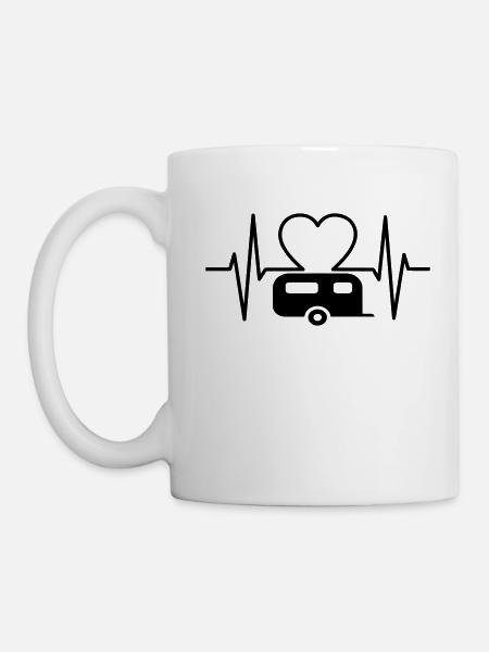 Ich liebe Camping - Tasse - Weiß