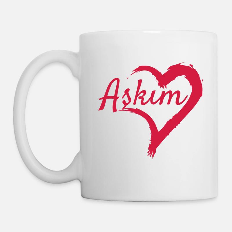 Askim heart Turkish - Mug - white