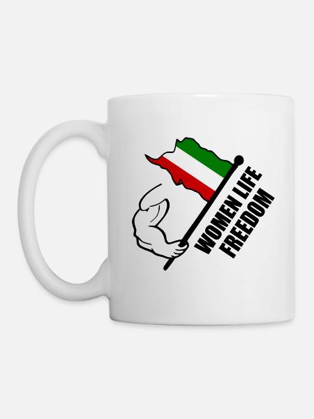 Women life freedom - Tasse - Weiß