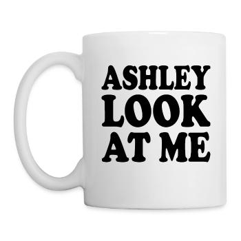 Ashley look at me - Mug - white - Left