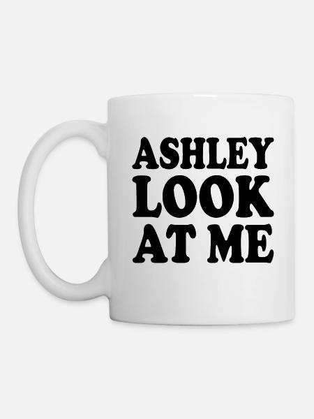 Ashley look at me - Tasse - Weiß