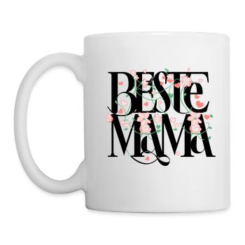 Beste Mama - Tasse - Weiß - Links