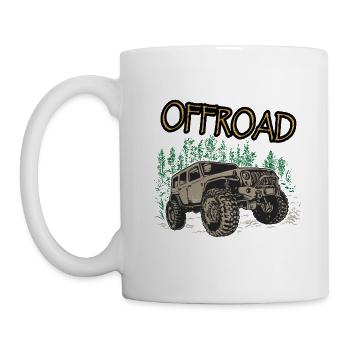 offroad 4x4 - Mug - white - Left
