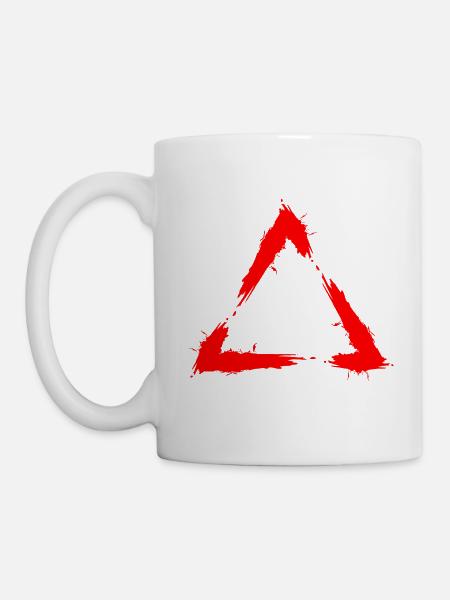 Symbol Dreieck Bürste Design Neu Rot - Tasse - Weiß