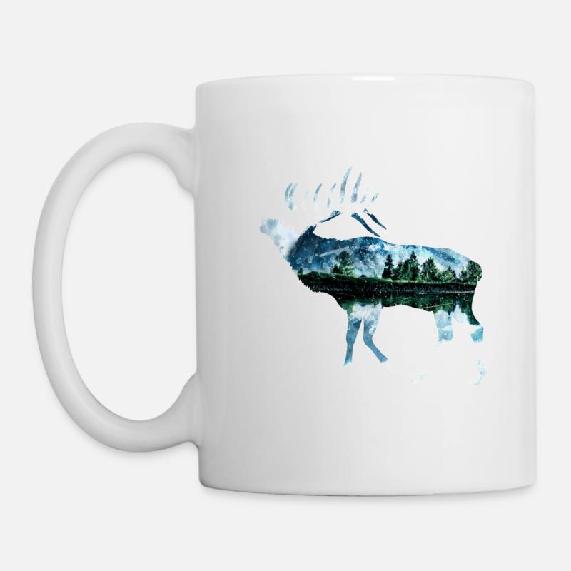 Elch - Tasse - Weiß