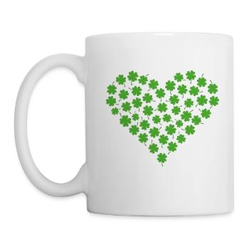 Heart of Luck - St. Patrick es Day - Tasse - Weiß - Links