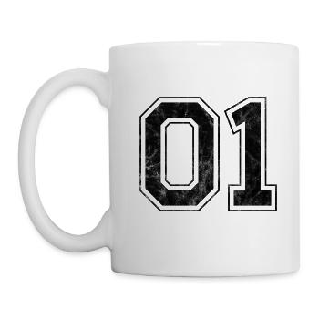 Number 01 - Mug - white - Left