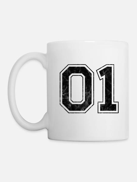 Number 01 - Mug - white