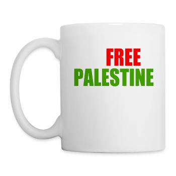 Free palestine - Tasse - Weiß - Links
