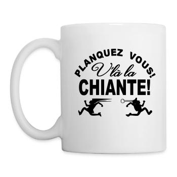 Humour Design Tee shirt | Planquez vous ! - Mug blanc - blanc - Gauche