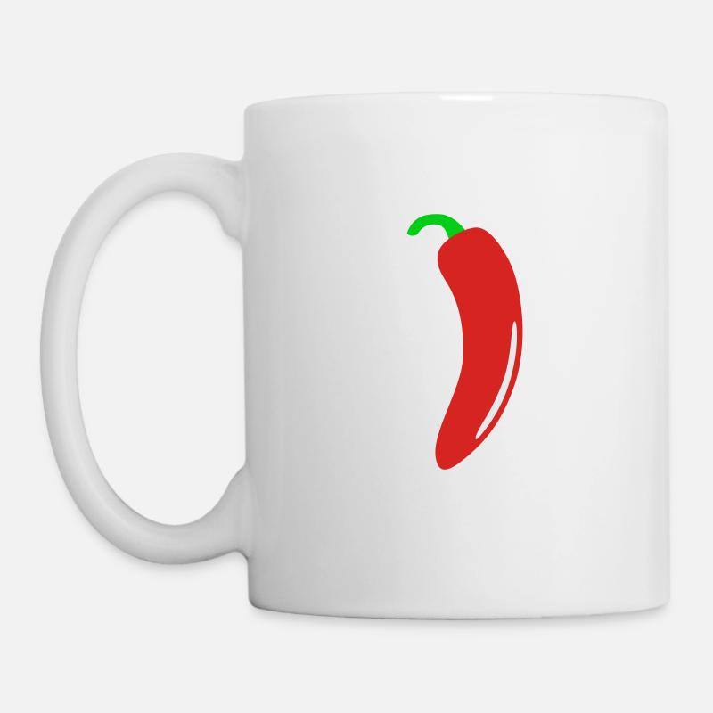 Piment rouge - Mug blanc - blanc