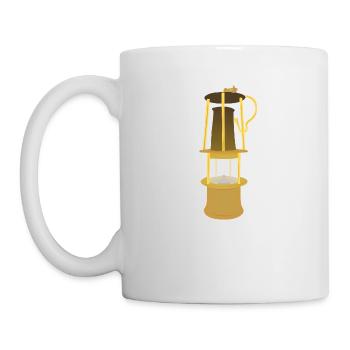 Bergbau - Die Wetterlampe - Tasse - Weiß - Links