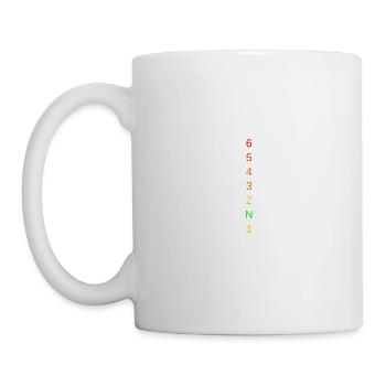 Gears moto - Mug blanc - blanc - Gauche