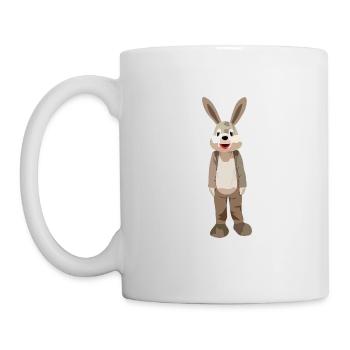 Rabbit Plush Bunny funny - Mug - white - Left