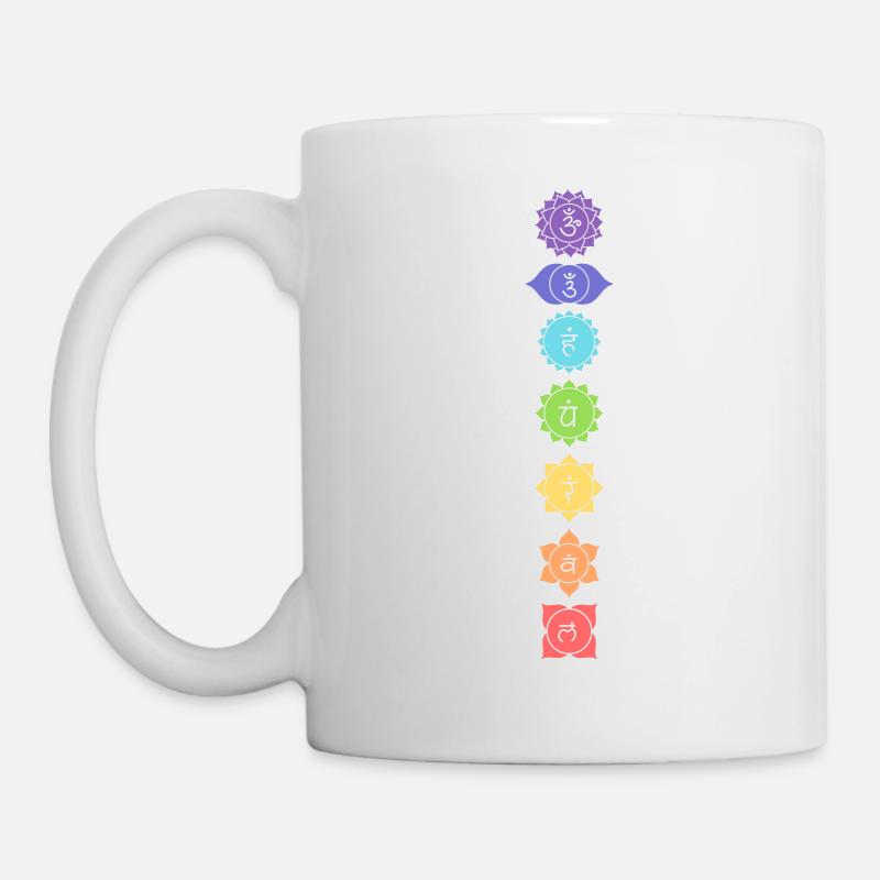 chakras - Mug blanc - blanc