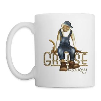 Funny Grease Monkey Mechanic - Mug - white - Left