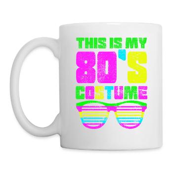 80er Shirt - Tasse - Weiß - Links