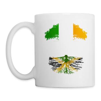 Irish Grown With Jamaican Roots - Mug - white - Left