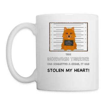Norwich Terrier Mugshot - Mug - white - Left