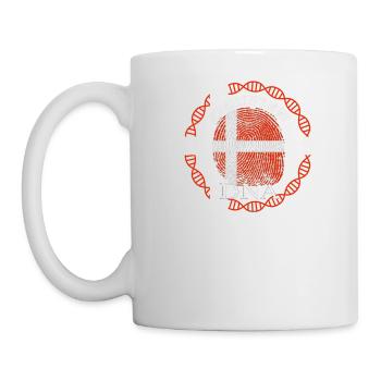 Dänemark ist in meiner DNA - Tasse - Weiß - Links