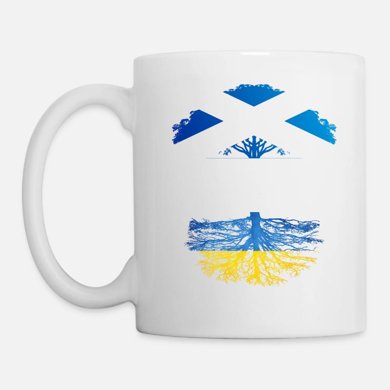 Scottish Grown With Ukrainian Roots - Mug - white