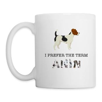 Crazy Jack Russell Terrier Chien Dame Je Préfère Le - Mug blanc - blanc - Gauche