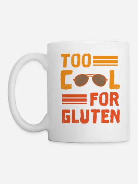Zu cool für Gluten - Tasse - Weiß