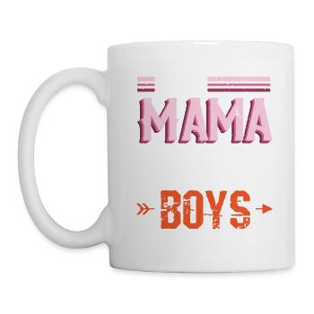 This Mama Loves Her Boys - Mug - white - Left
