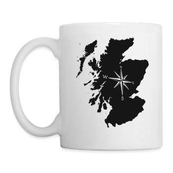 Schottland - Tasse - Weiß - Links