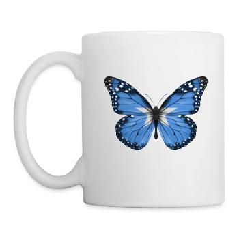 Papillon Drapeau De La Somalie - Mug blanc - blanc - Gauche