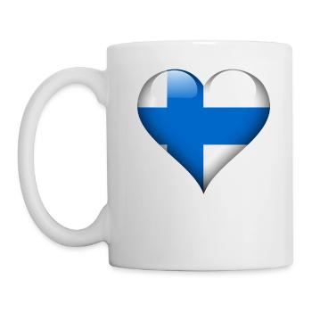Heart Finland - Mug - white - Left