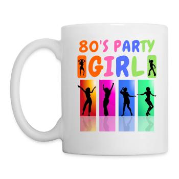 80's Party Girl - Mug - white - Left